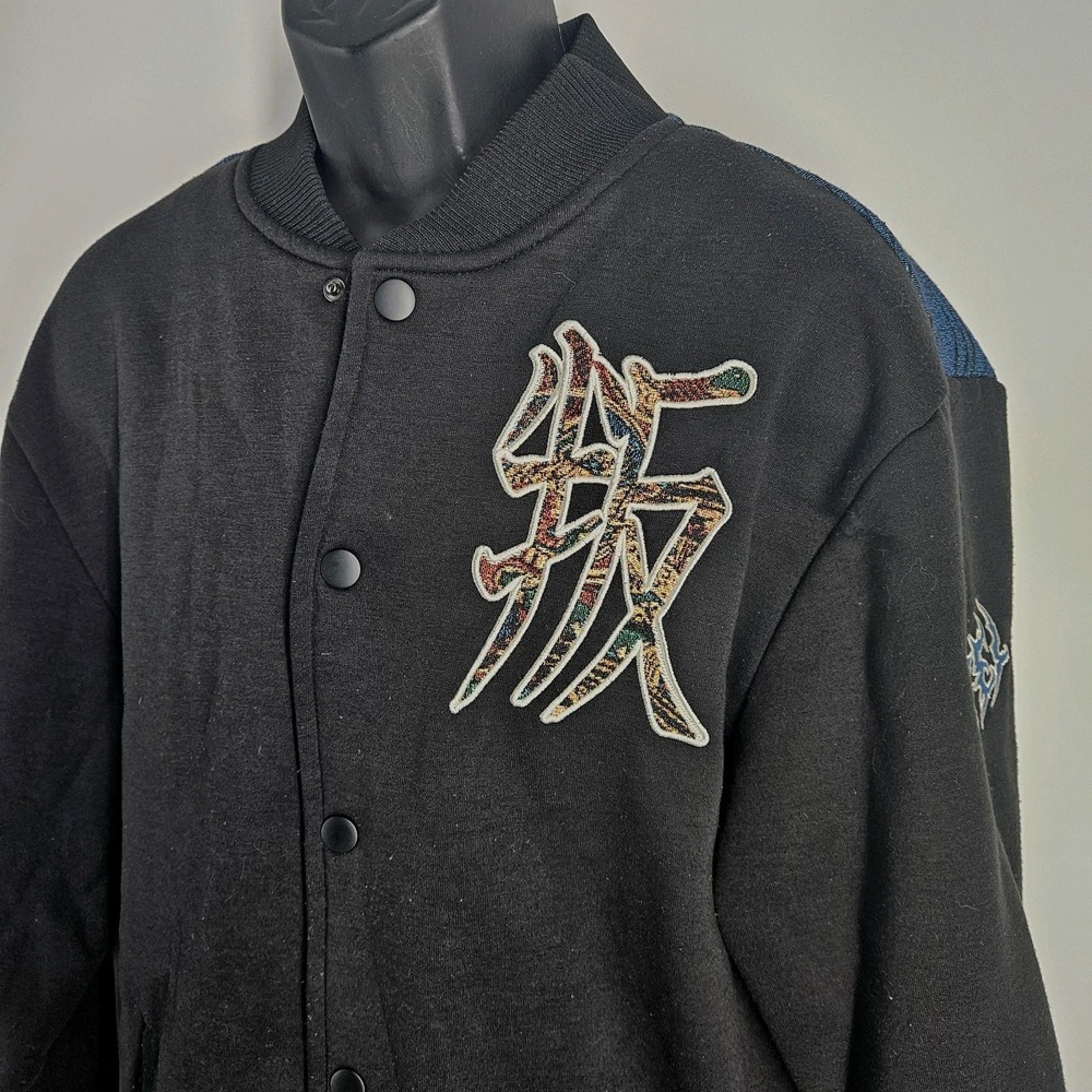 Rebel Vengeance Jacket Mens XL Varsity Bomber Japanese Warrior Anime Tapestry